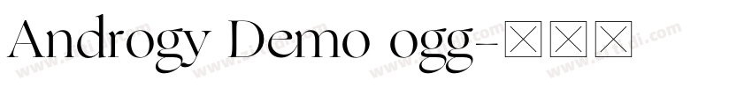 Androgy Demo ogg字体转换